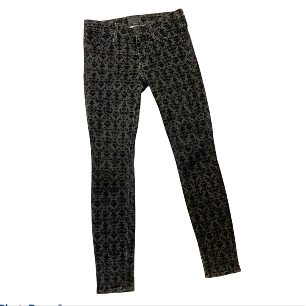 Koral Jeans Black with Velvet Print Size 27